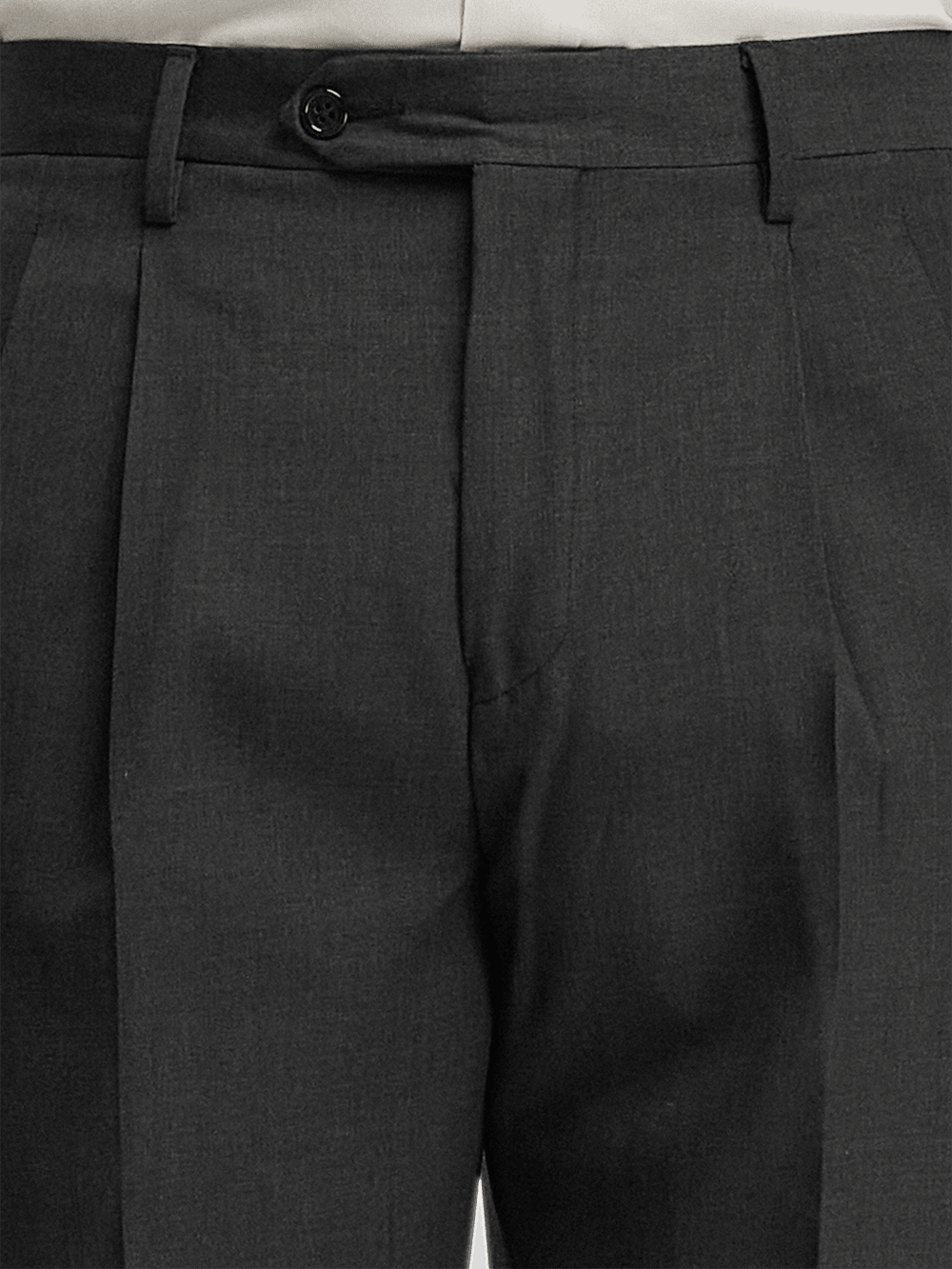 Alternate Image of Wool Gabardine Pants-2#model_pleated front