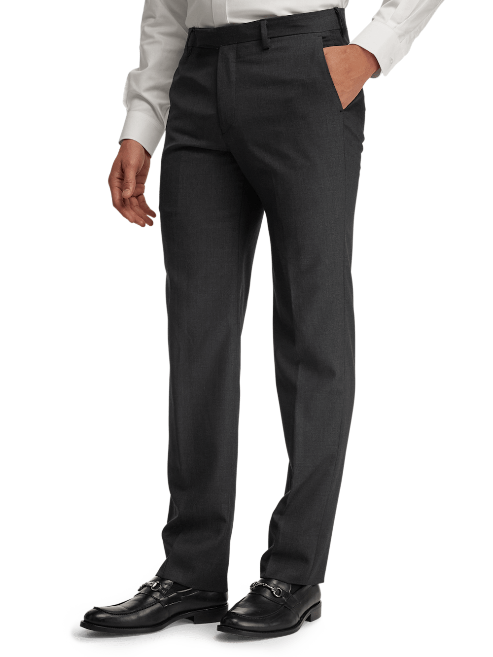 Alternate Image of Wool Gabardine Pants-3#model_flat front
