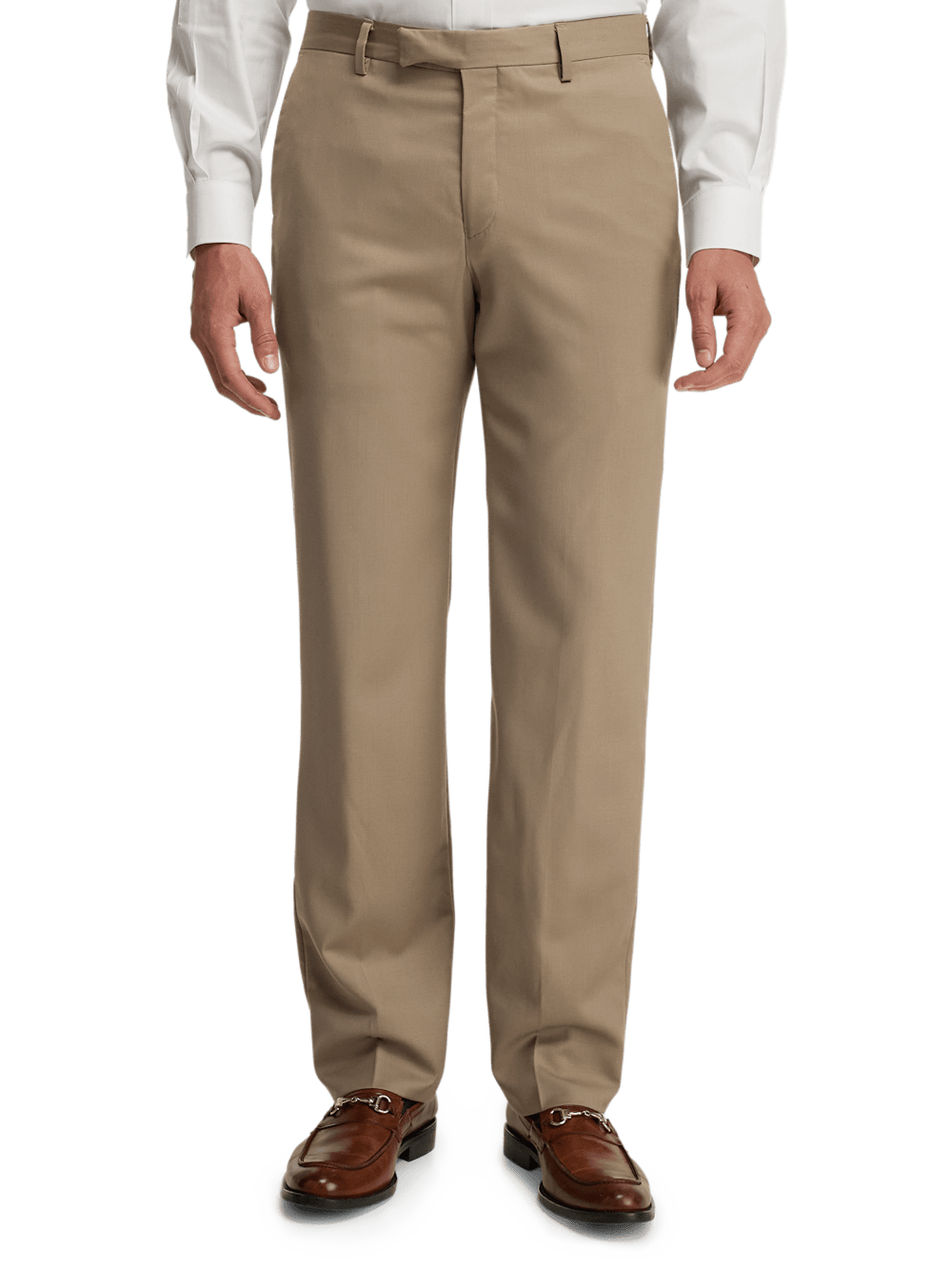 Alternate Shot of Men's Tan Solid Bottoms