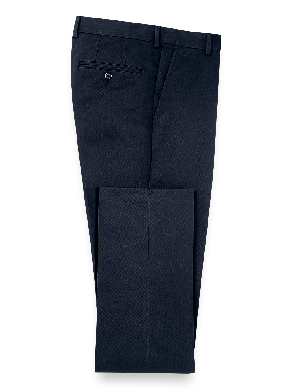 Product Image of Non Iron Chino Flat Front Pants-Navy#model_flat front