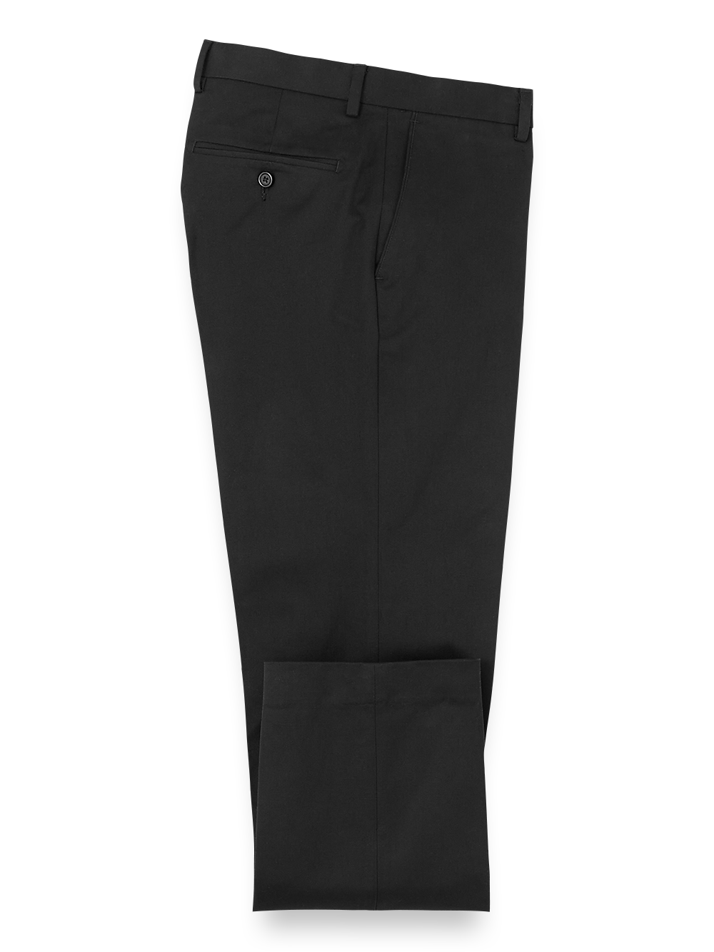 Cotton Stretch Twill Pants - Black Pleated Front / 48X32 Cotton Stretch Twill Pants - Black Pleated Front / 48X32