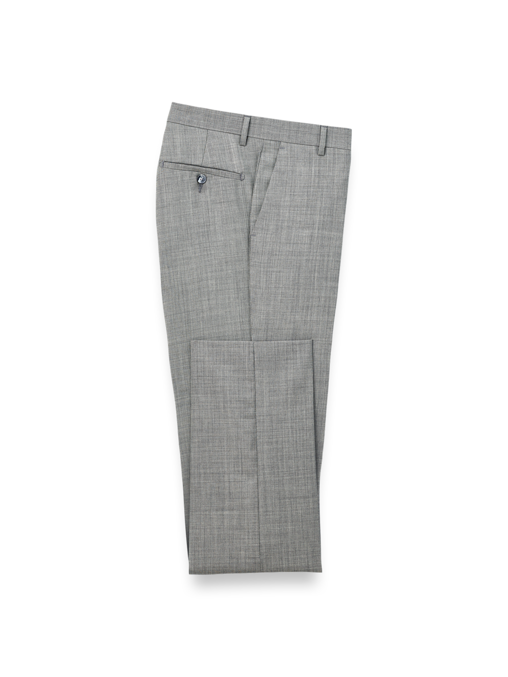 Product Image of Wool Sharkskin Pants-Grey#model_flat front