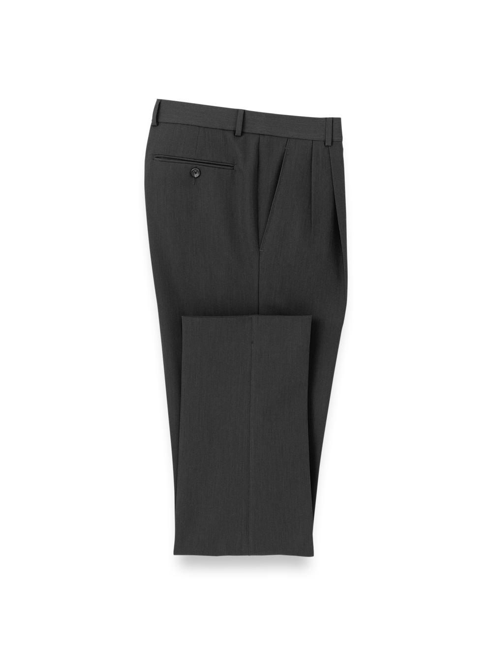 Product Image of Comfort Stretch Travel Pants-Charcoal#model_pleated front