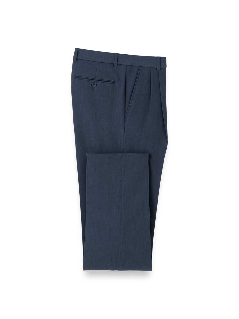 Product Image of Comfort Stretch Travel Pants-Blue#model_pleated front