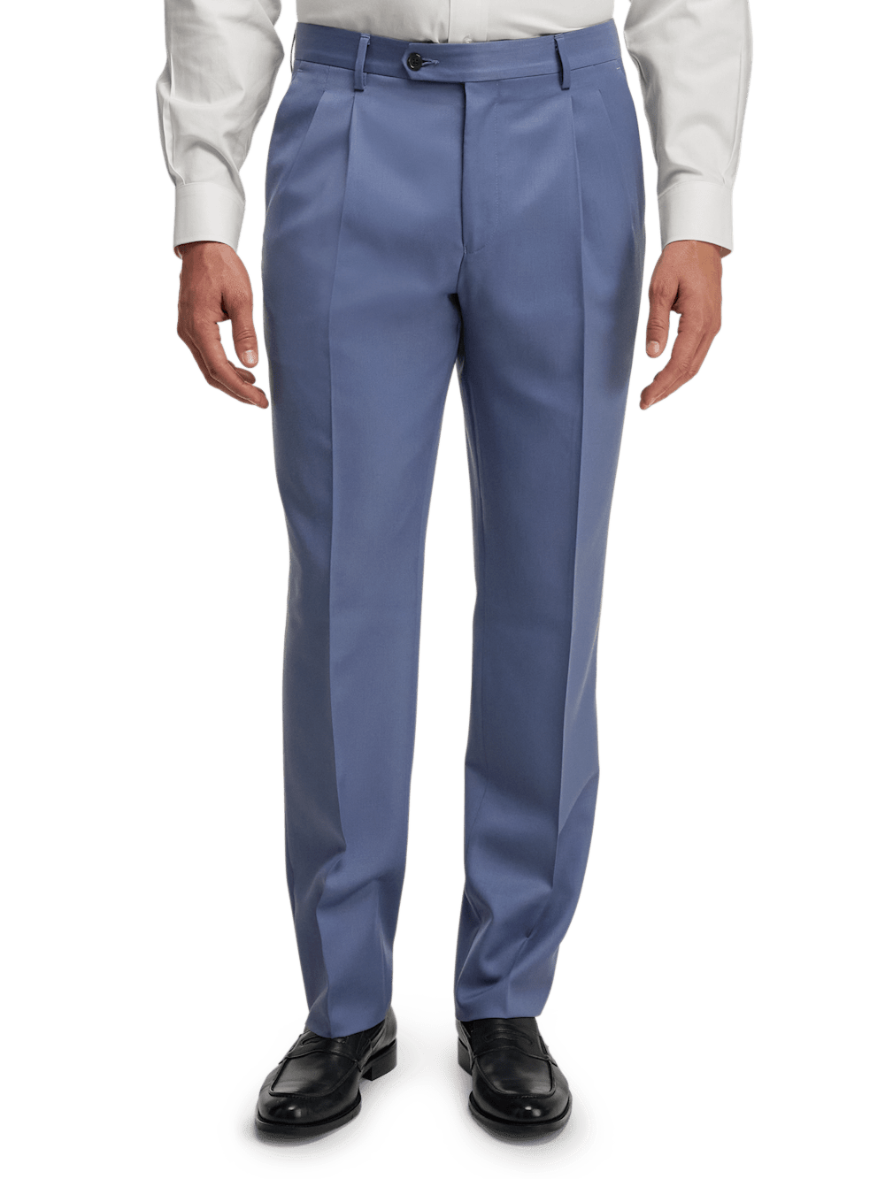 Alternate Image of Wool Gabardine Pants-1#model_pleated front