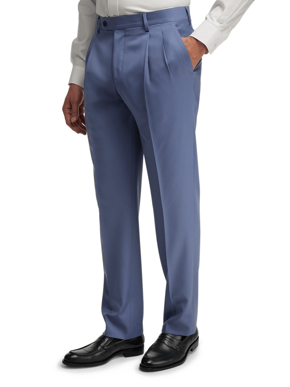 Alternate Image of Wool Gabardine Pants-3#model_pleated front