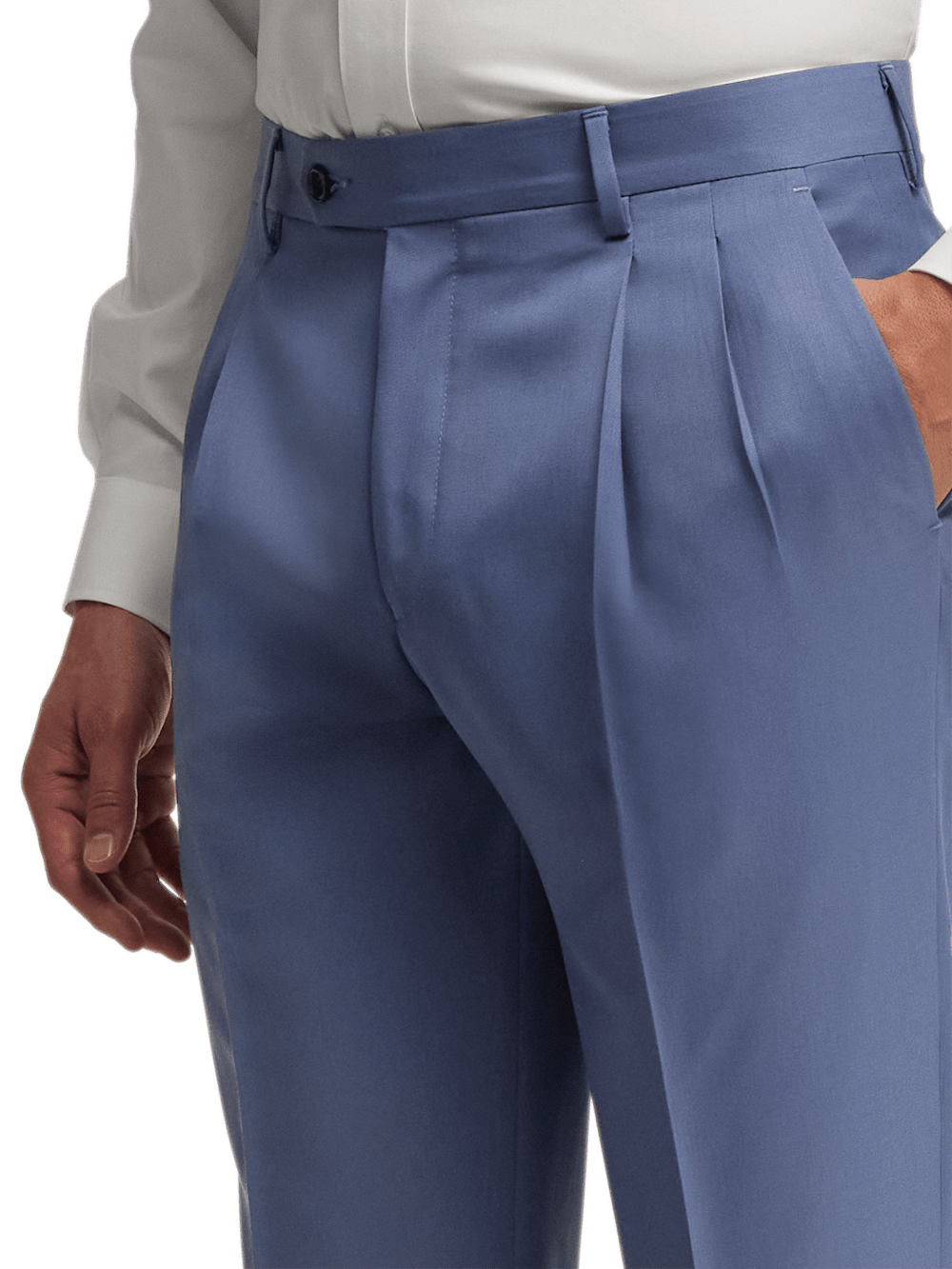 Alternate Image of Wool Gabardine Pants-4#model_pleated front