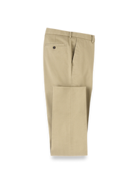 Non-Iron Cotton Stretch Twill Pant - Dark Khaki