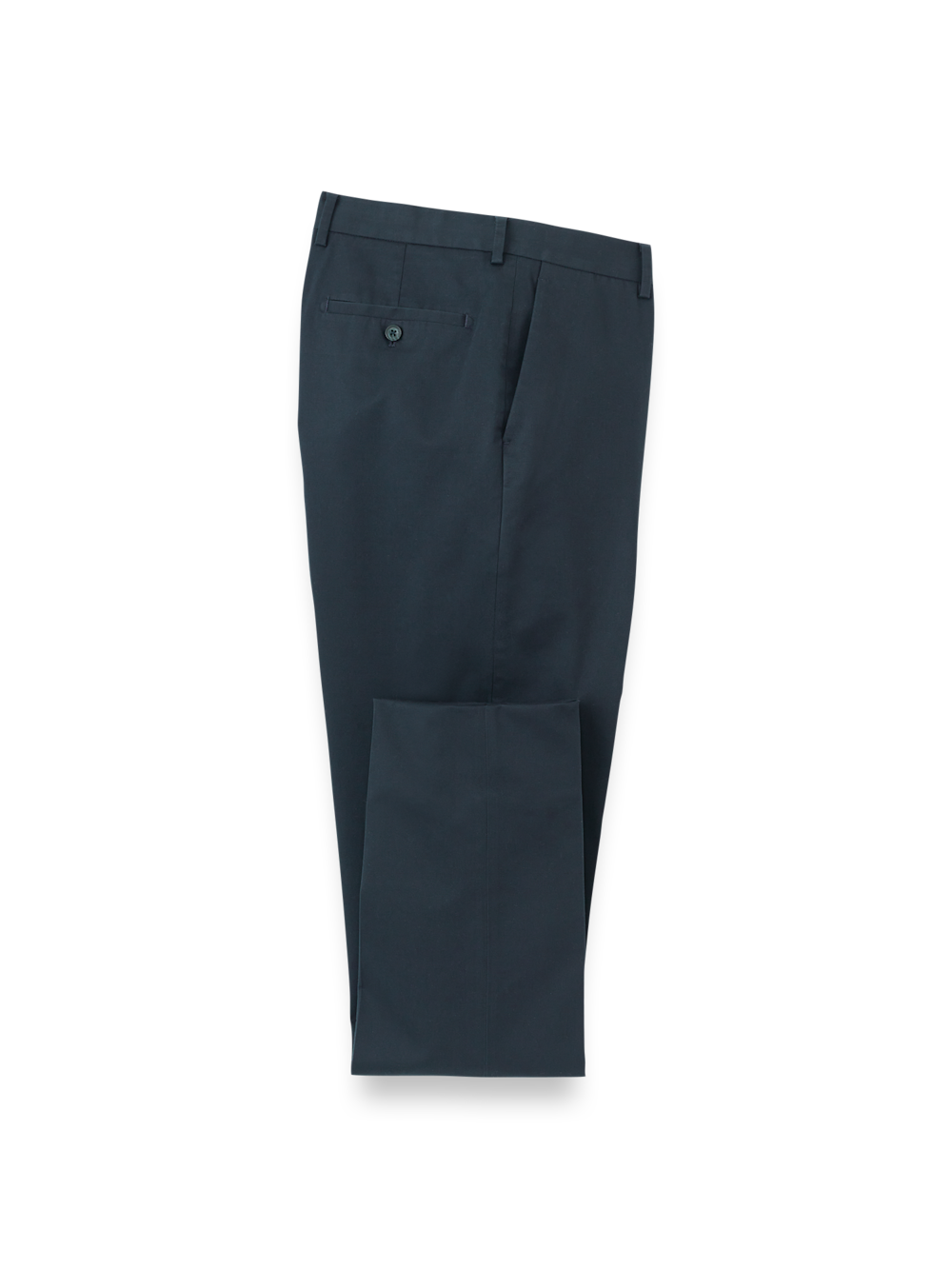 Product Image of Non-iron Cotton Stretch Twill Pant-Ink#model_flat front