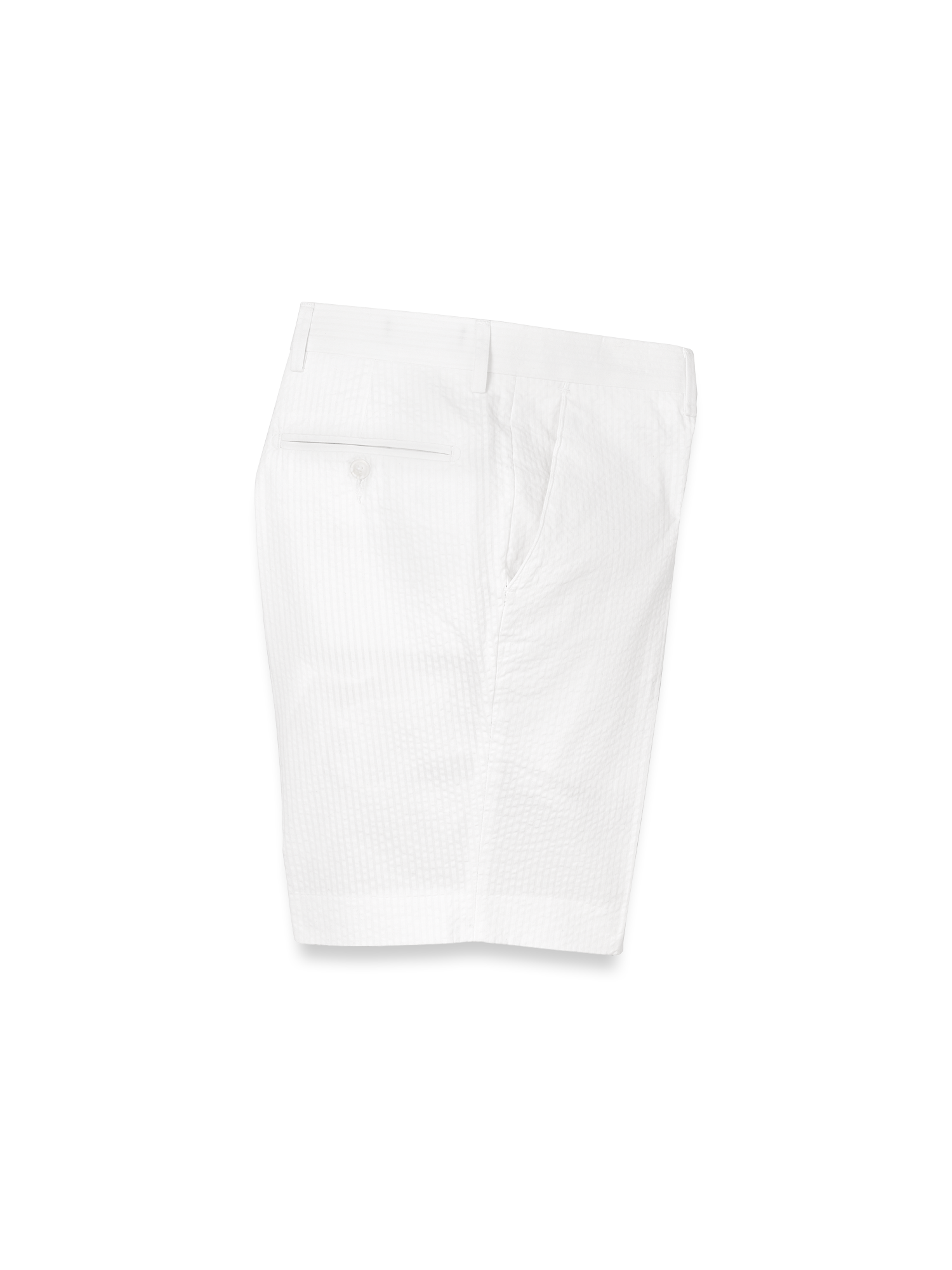 roduct Image of Cotton Seersucker Shorts-White#model_flat front