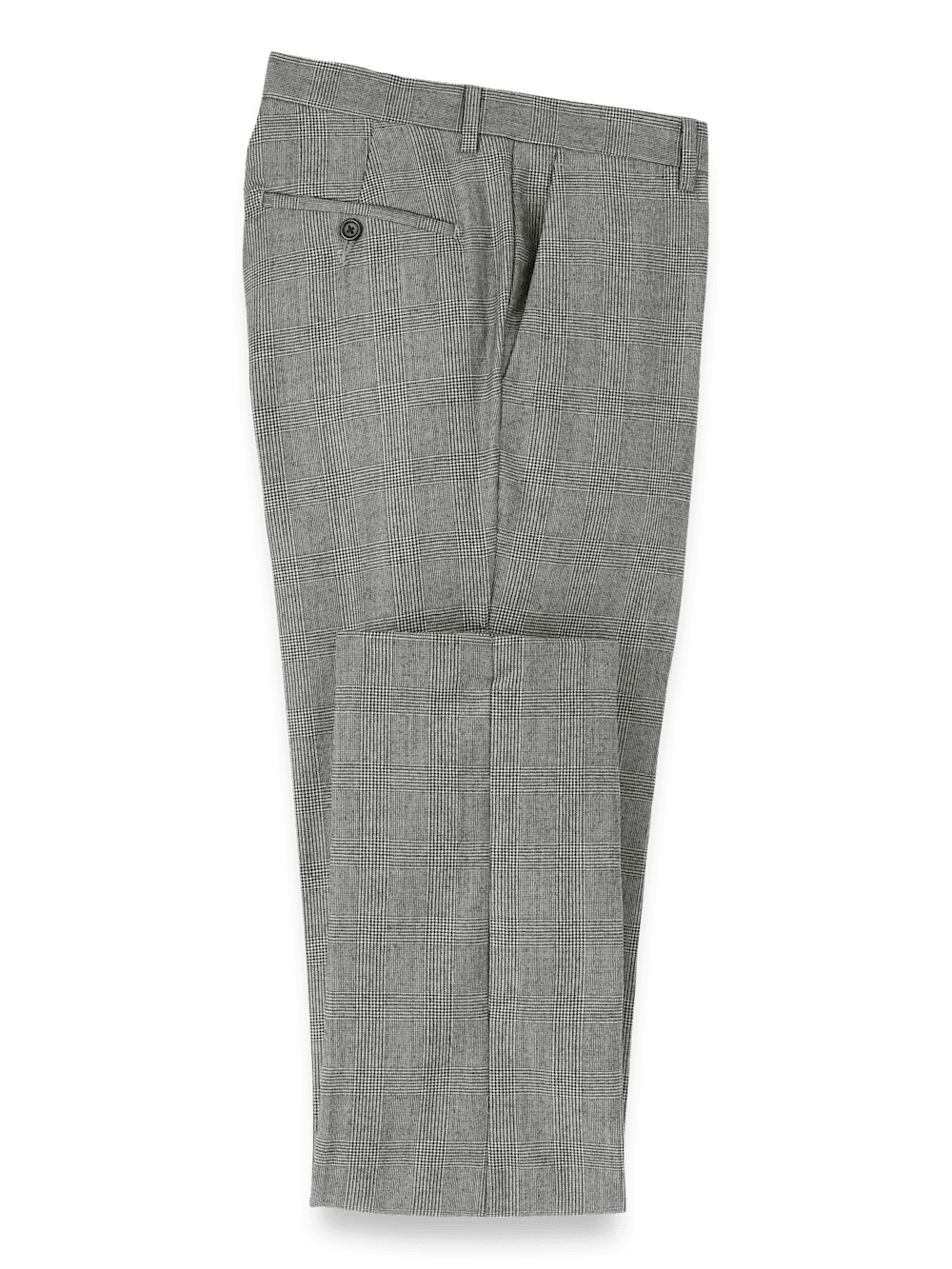 Wool Flannel Plaid Pants - Black – Paul Fredrick Wool Flannel Plaid Pants - Black – Paul Fredrick