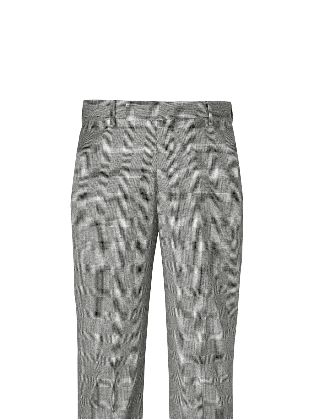 Alternate Shot of Men's Black Plaid Bottoms