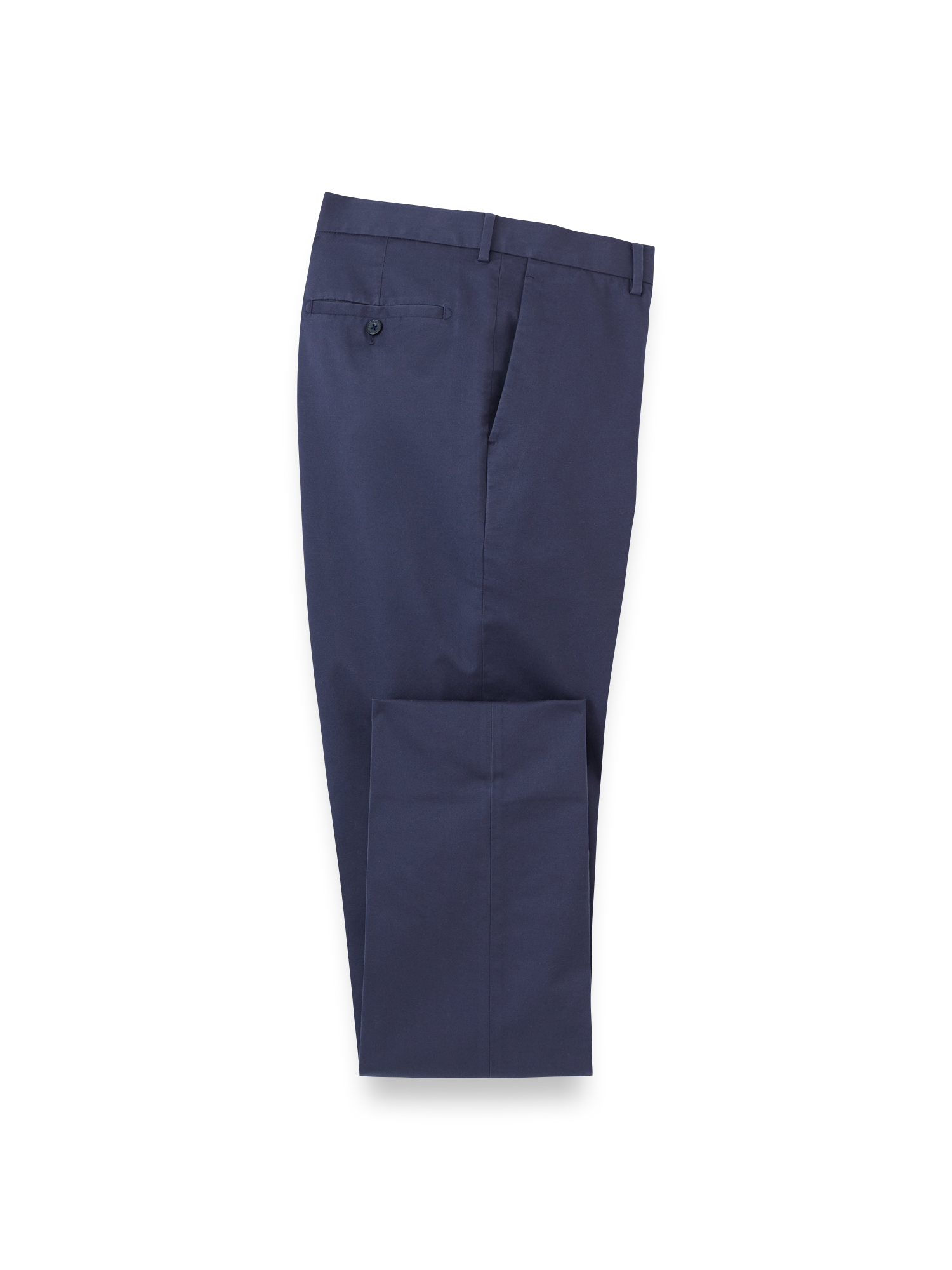Product Image of Non-iron Cotton Stretch Twill Pant-bright navy#model_flat front