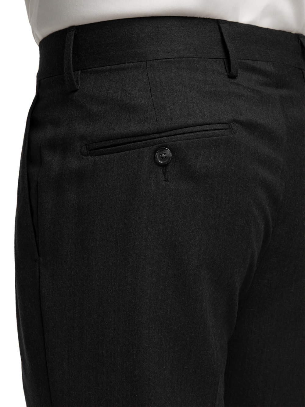 Alternate Image of Wool Flannel Solid Pants-5#model_pleated front