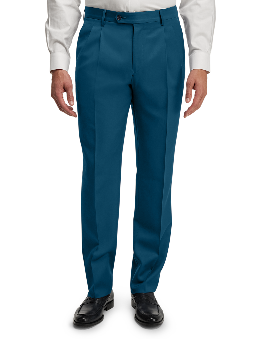 Alternate Image of Wool Gabardine Pants-2#model_pleated front