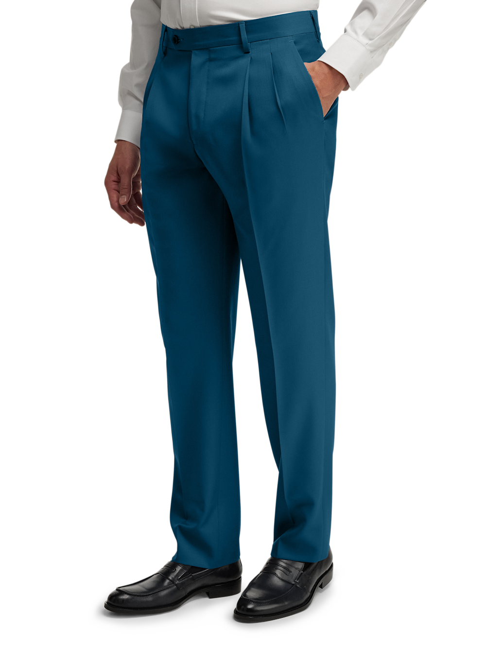 Alternate Image of Wool Gabardine Pants-3#model_pleated front