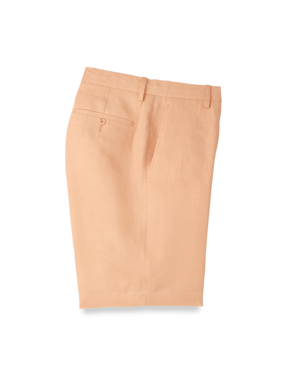 Product Image of Linen Chambray Twill Flat Front Shorts-Apricot