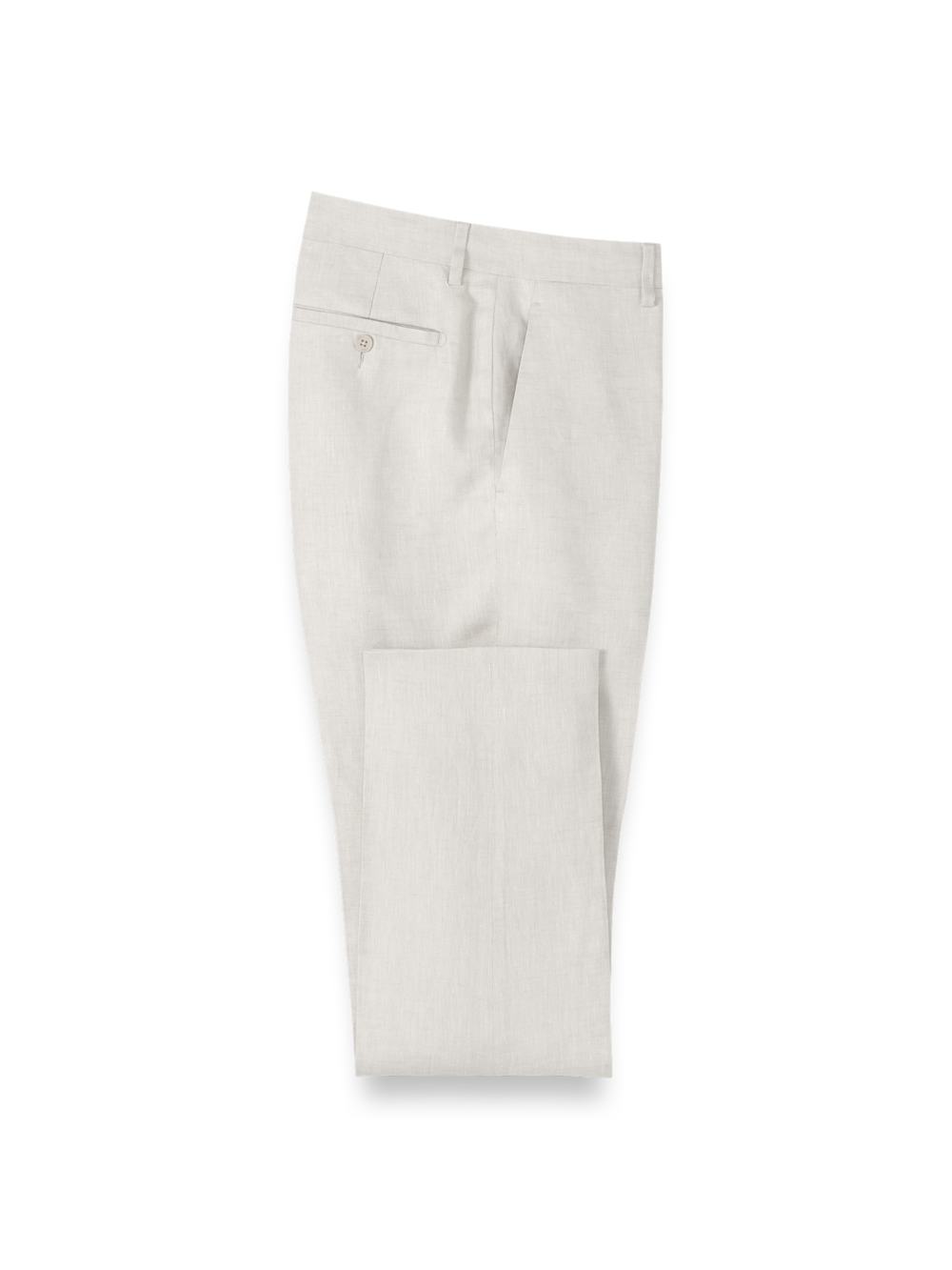Linen Chambray Twill Pants - Ivory – Paul Fredrick
