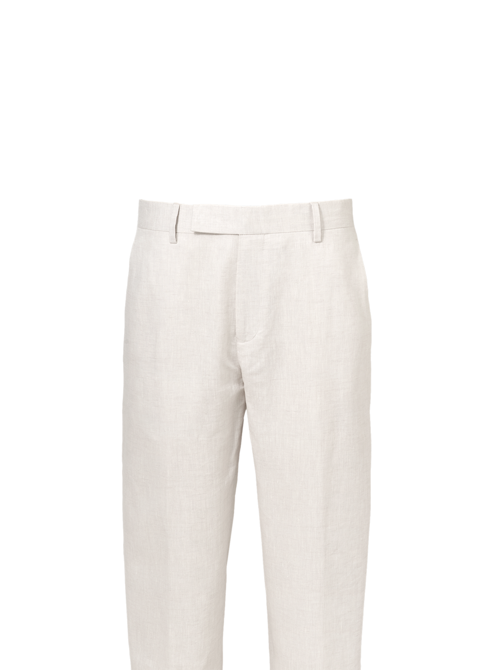 Alternate Shot of Men's Ivory Solid Bottoms