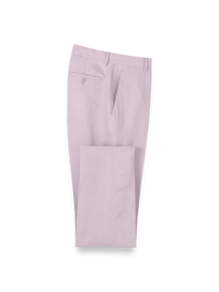 Linen Chambray Twill Pants - Light Purple