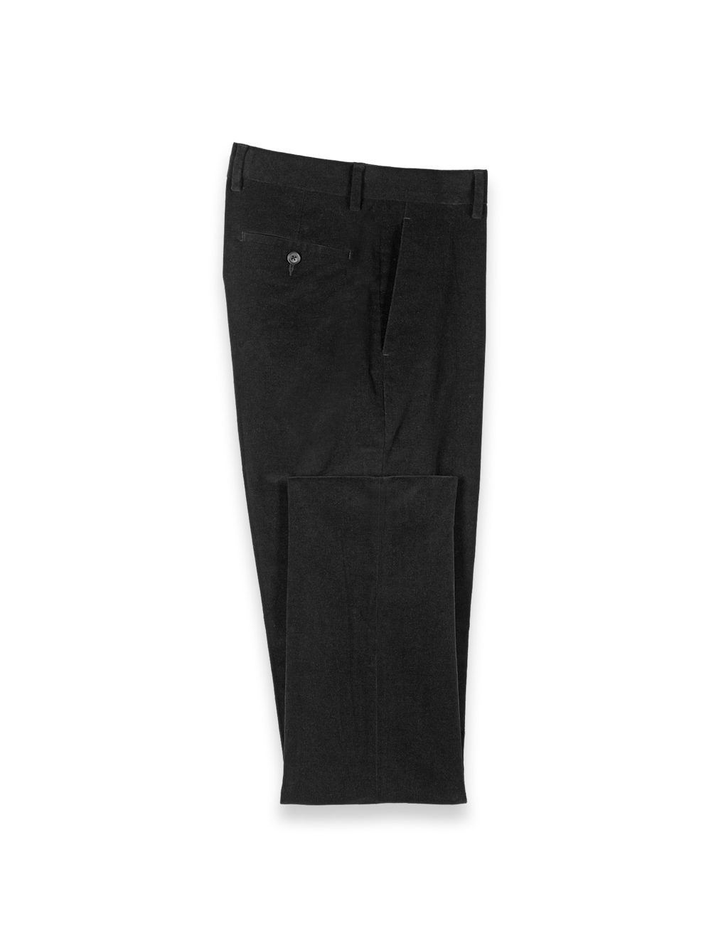 Product Image of Cotton Stretch Corduroy Pants-Black#model_flat front