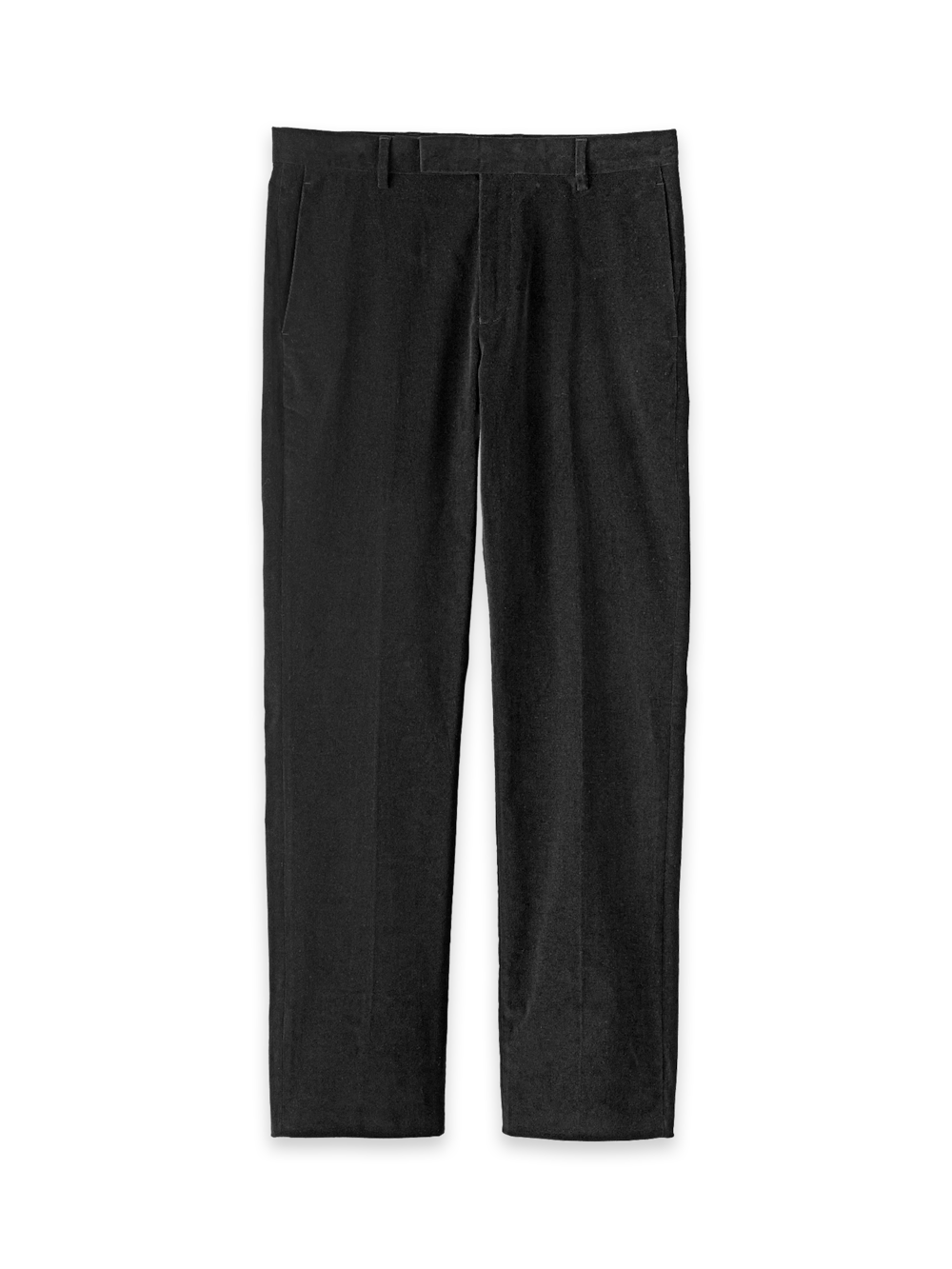 Product Image of Cotton Stretch Corduroy Pants-Black#model_flat front