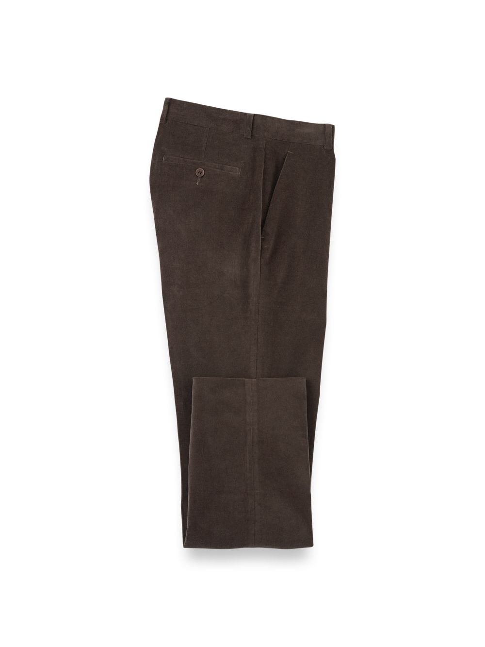 Product Image of Cotton Stretch Corduroy Pants-Dark Brown#model_flat front