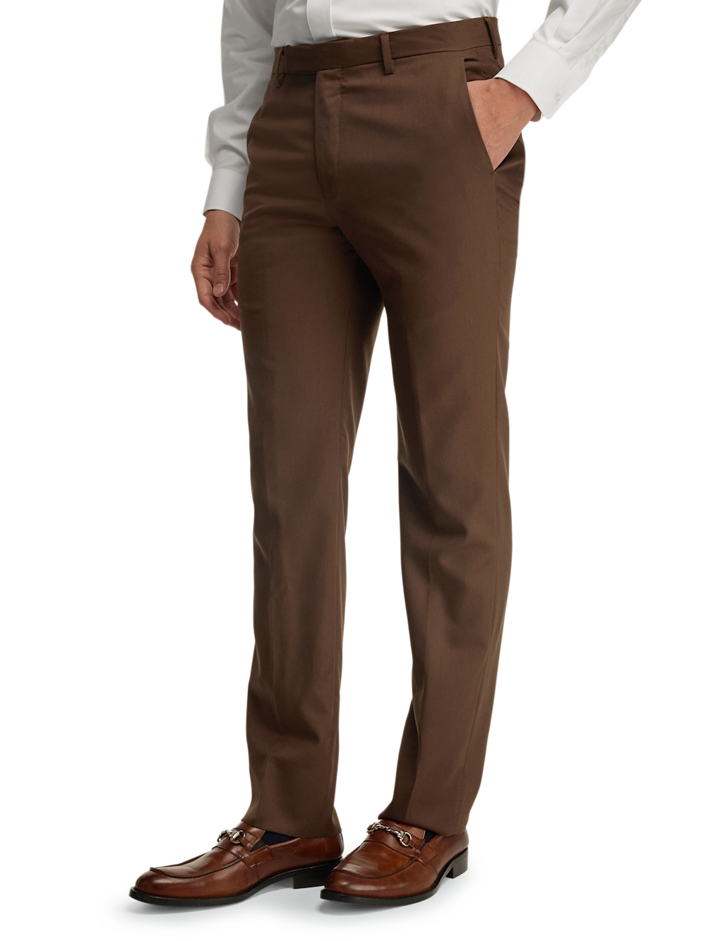 Alternate Image of Wool Gabardine Pants-3#model_flat front