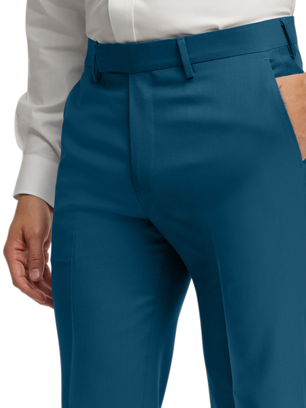 Alternate Image of Wool Gabardine Pants-4#model_flat front