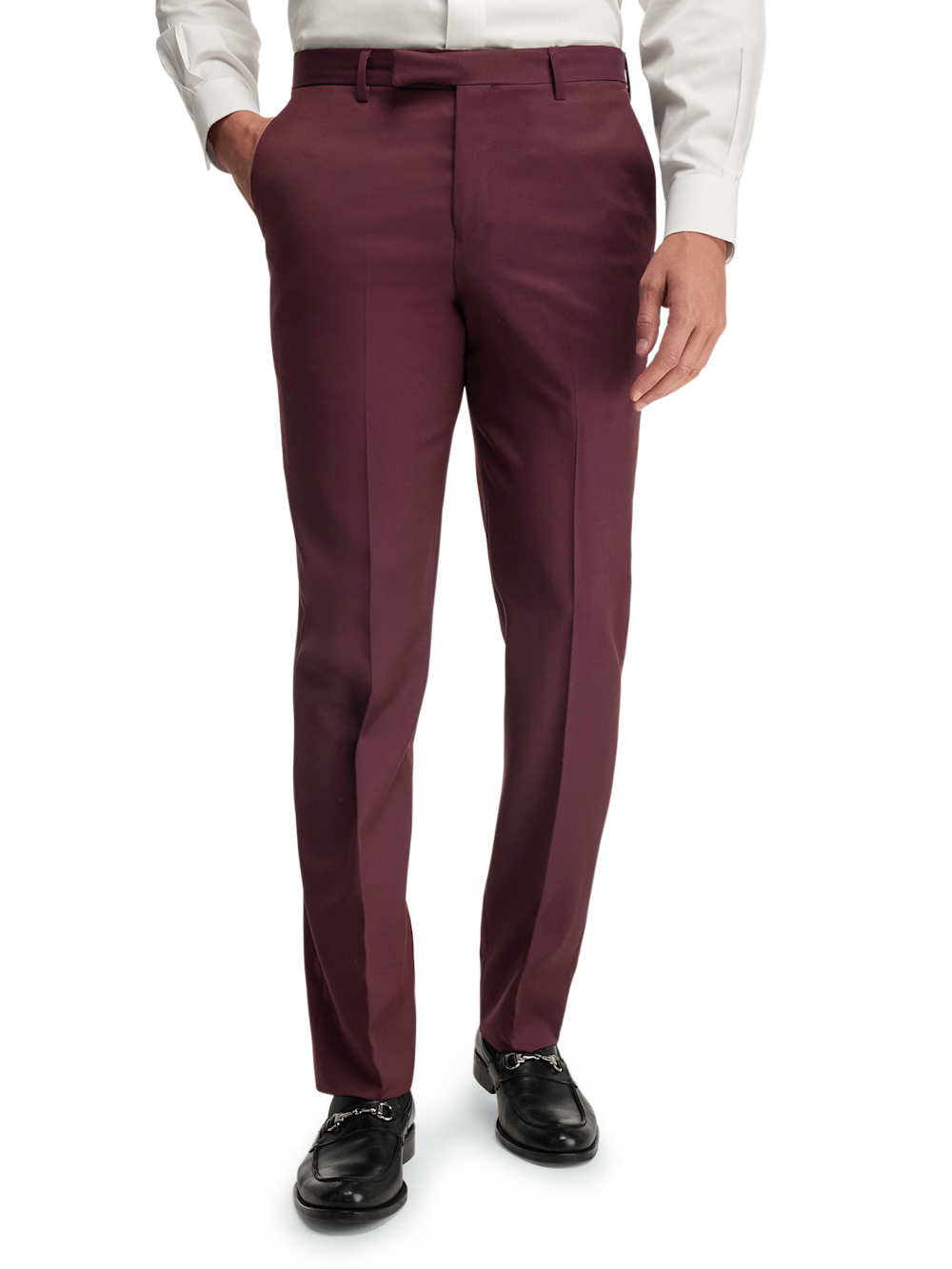 Alternate Image of Wool Gabardine Pants-2#model_flat front