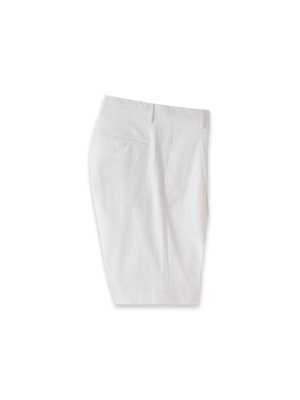 Product Image of Cotton Seersucker Shorts-White