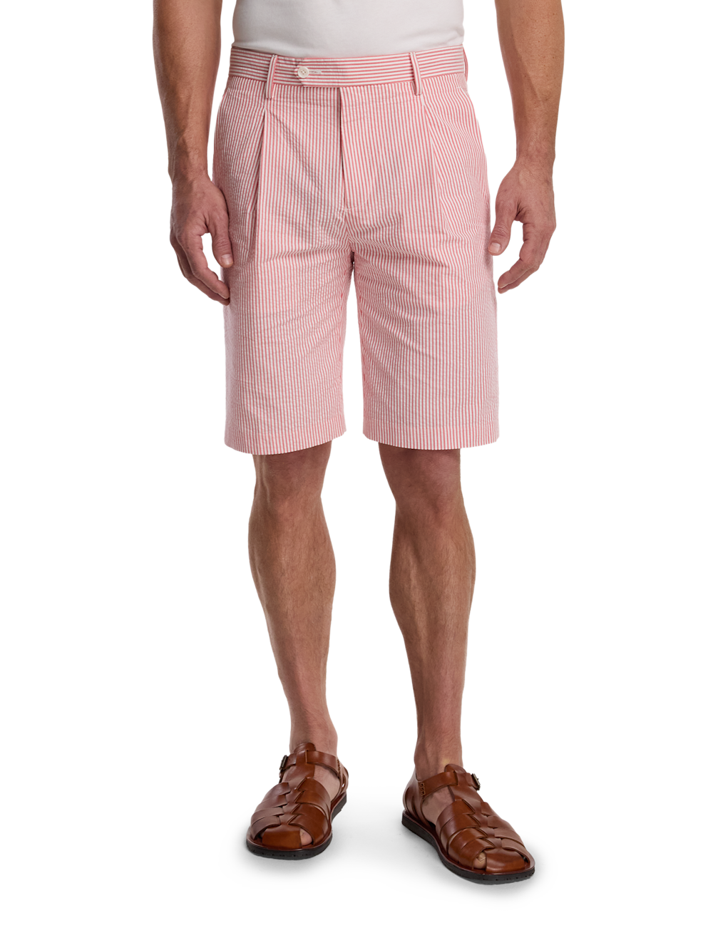 Alternate Image of Cotton Seersucker Shorts-1