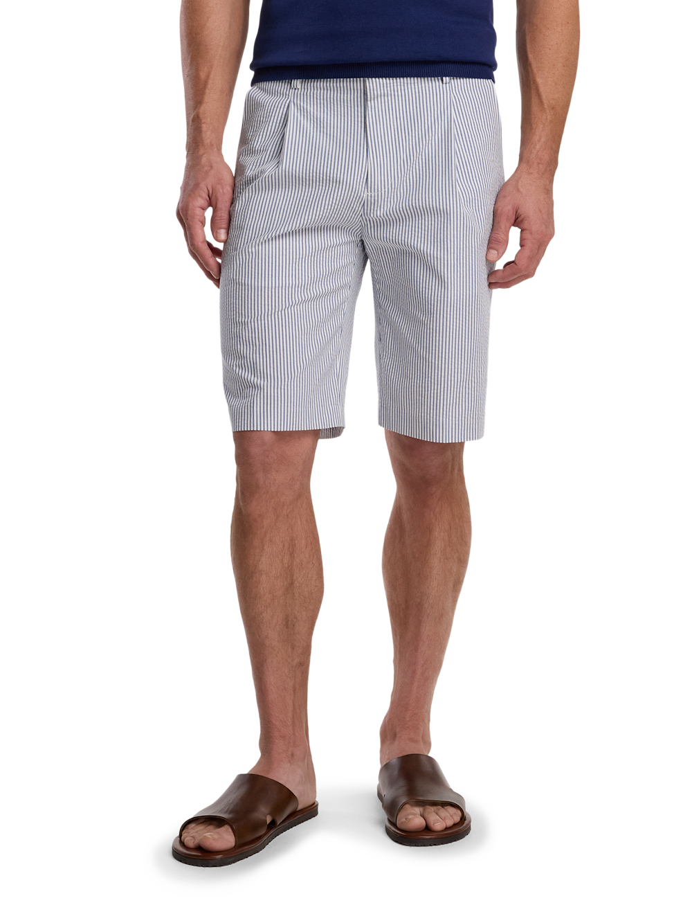 Alternate Image of Cotton Seersucker Shorts-1