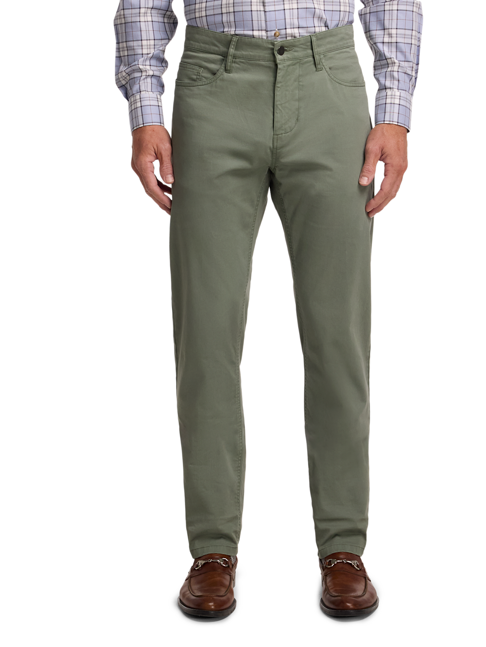 Alternate Shot of Men's Olive Solid Bottoms
