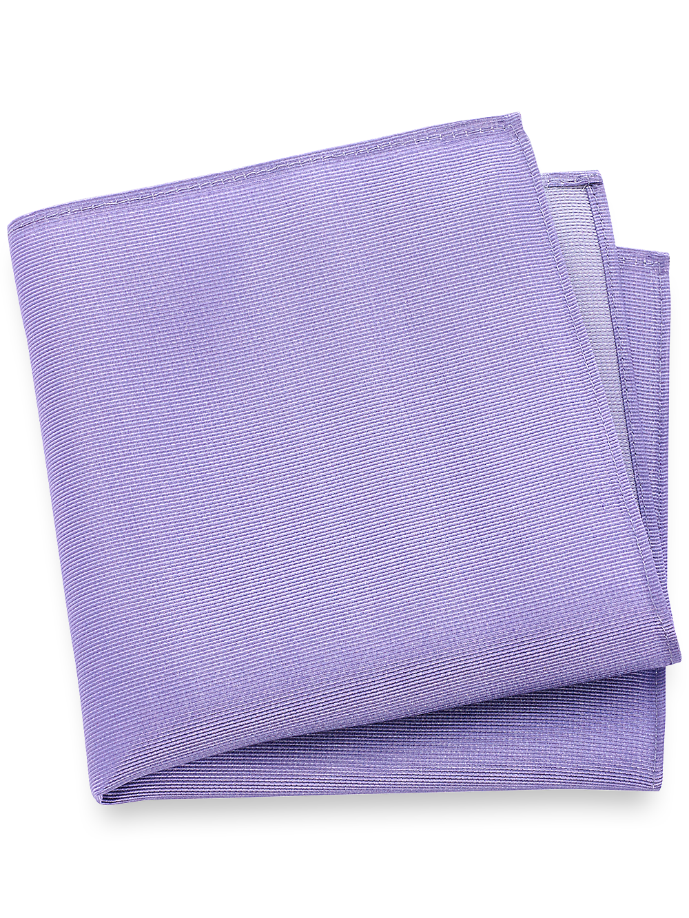 Product Image of Solid Twill Silk Pocket Square-Lavender