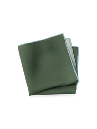 Solid Silk Pocket Square - Green