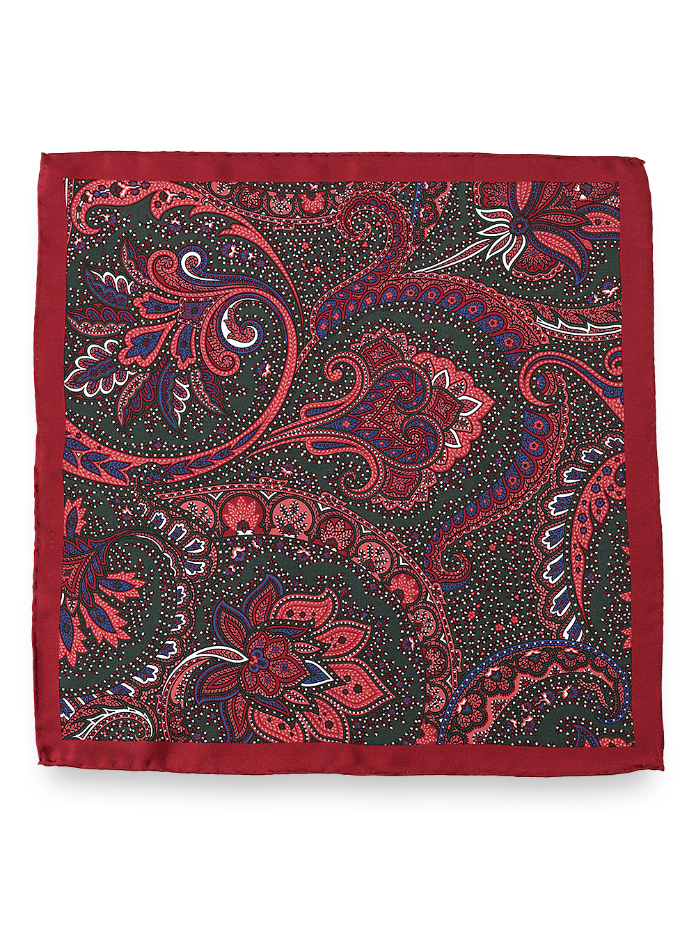 Alternate Image of Paisley Silk Pocket Square-1
