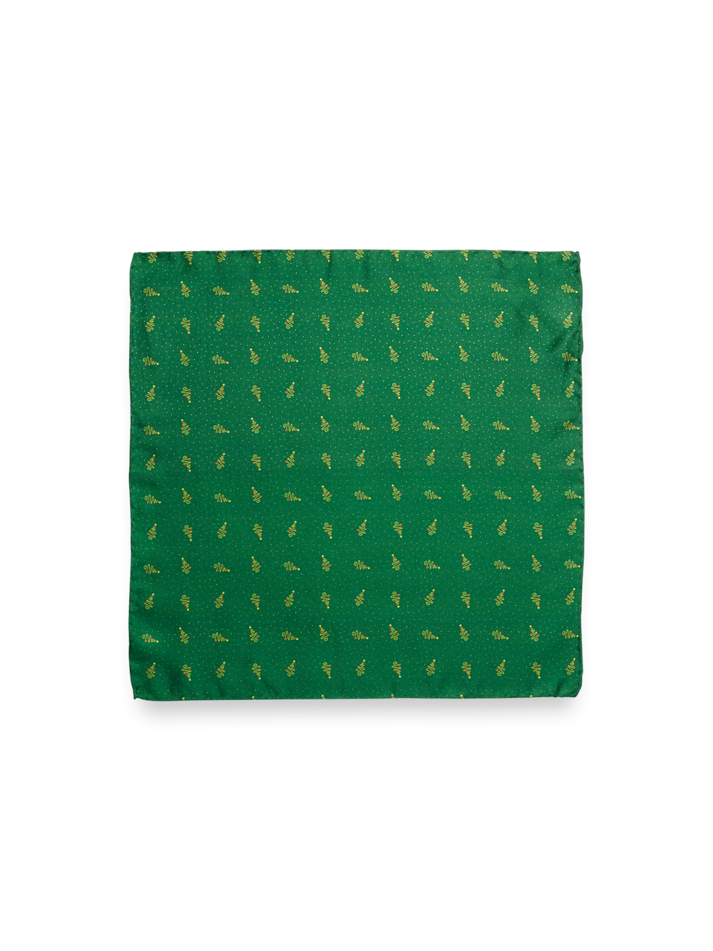 Alternate Shot of Men's Green Novelty Pocket Squares