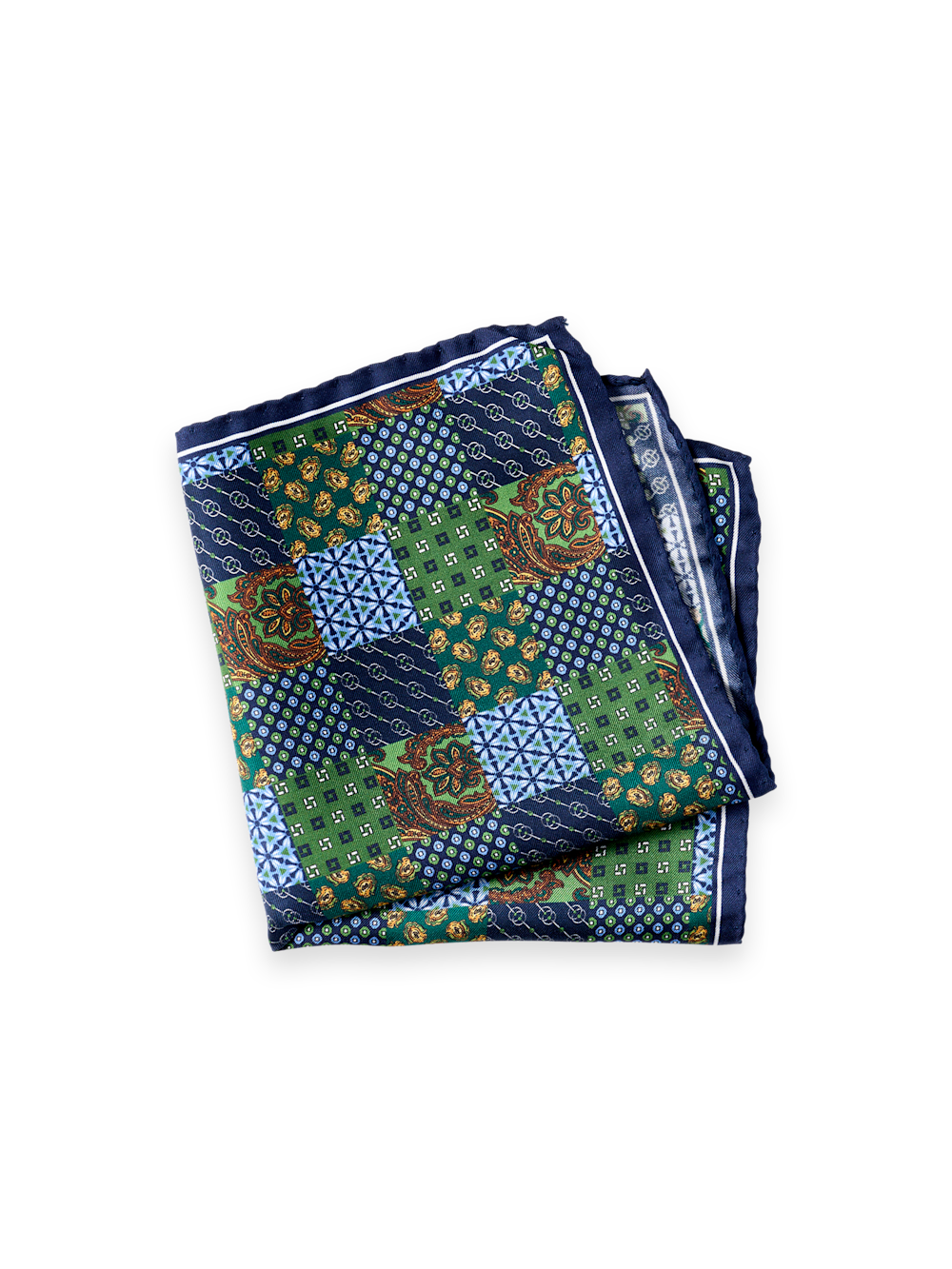 Patchwork Silk Pocket Square
