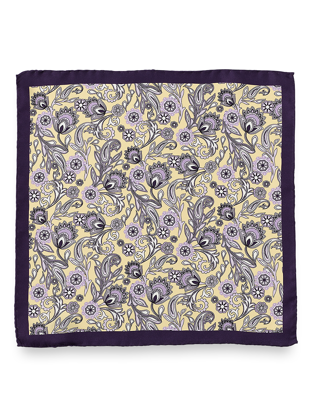 Alternate Image of Paisley Silk Pocket Square-1