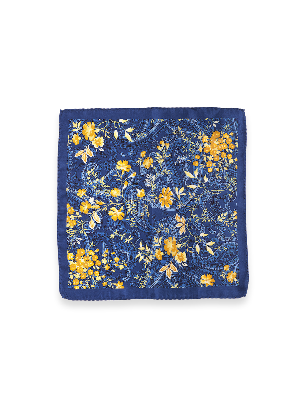 Alternate Image of Floral Printed Silk Pocket Square-1