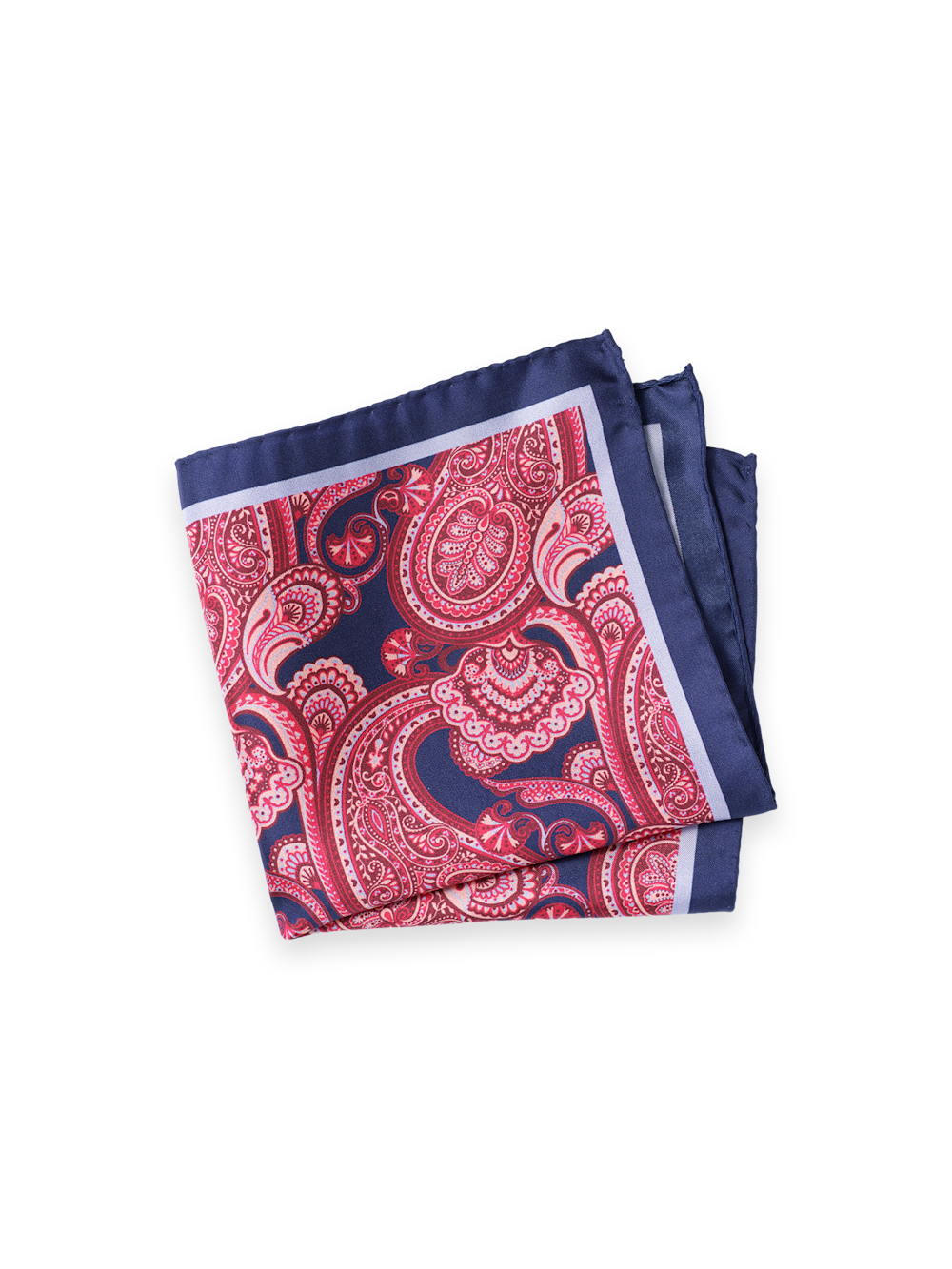 Product Image of Paisley Silk Pocket Square-Multi