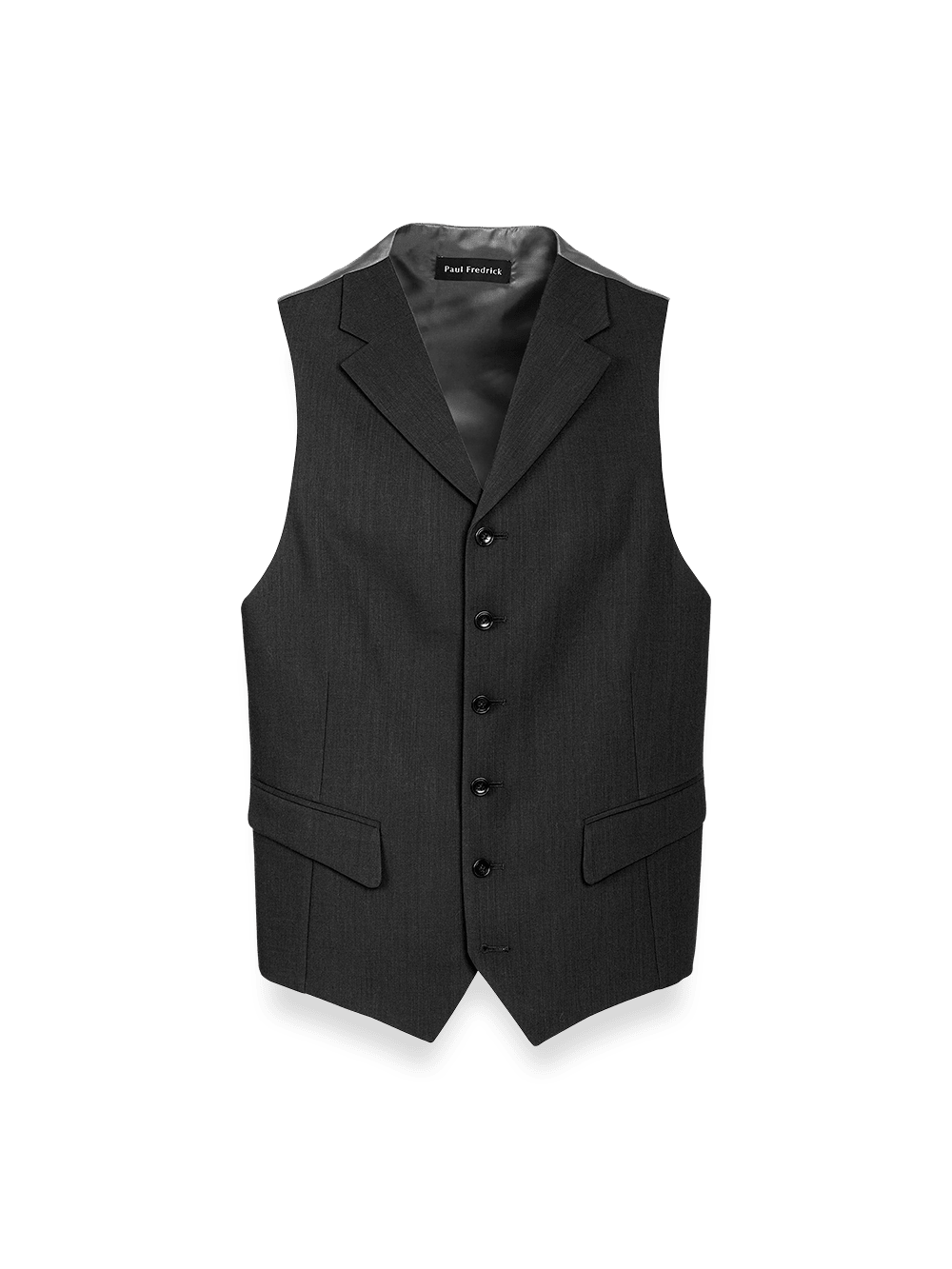 Product Image of Classic Fit Essential Wool Suit Vest-Black