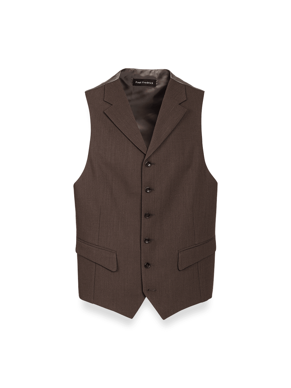 Product Image of Classic Fit Essential Wool Suit Vest-Brown
