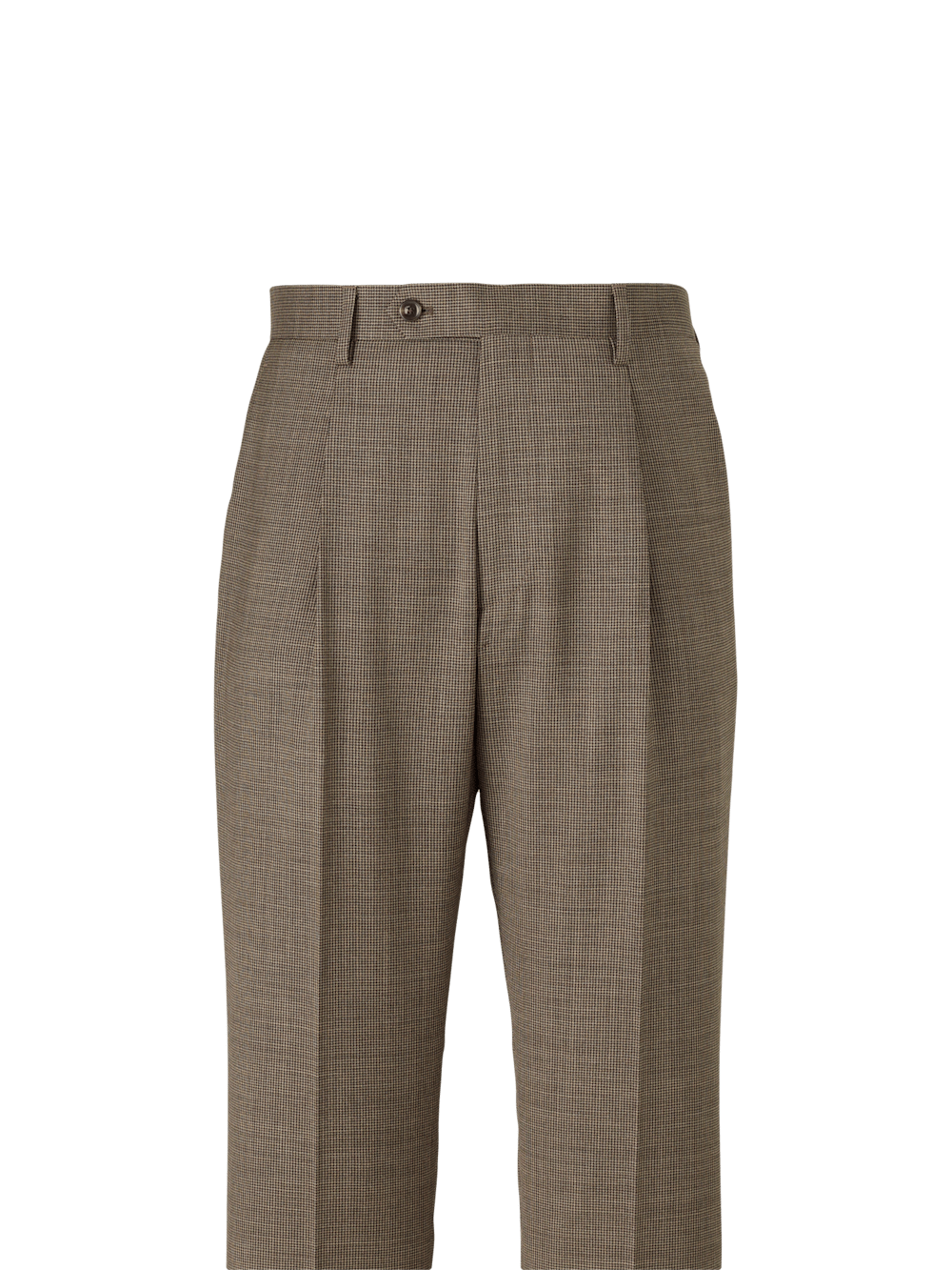 Alternate Image of Wool Stretch Micro Check Single Pleat Suit Pants-1