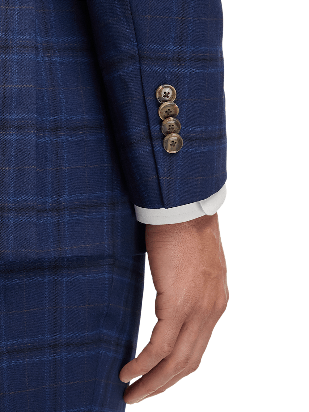 Alternate Image of Wool Stretch Plaid Single Breasted Suit Jacket-2