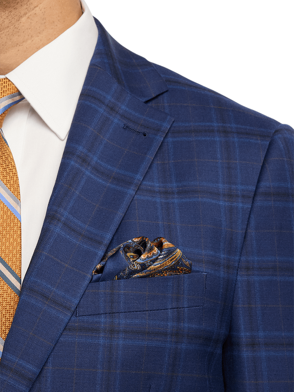 Alternate Image of Wool Stretch Plaid Single Breasted Suit Jacket-5
