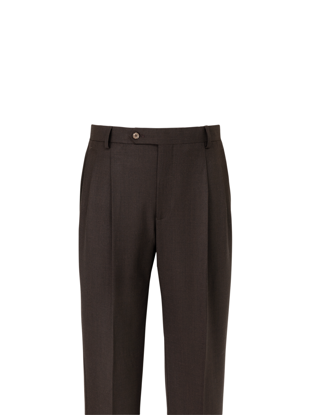 Alternate Image of Wool Stretch Bengaline Suit Pants-1#model_pleated front