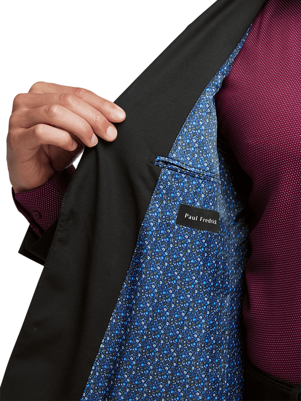 Alternate Image of Wool Stretch Bengaline Peak Lapel Suit Jacket-3