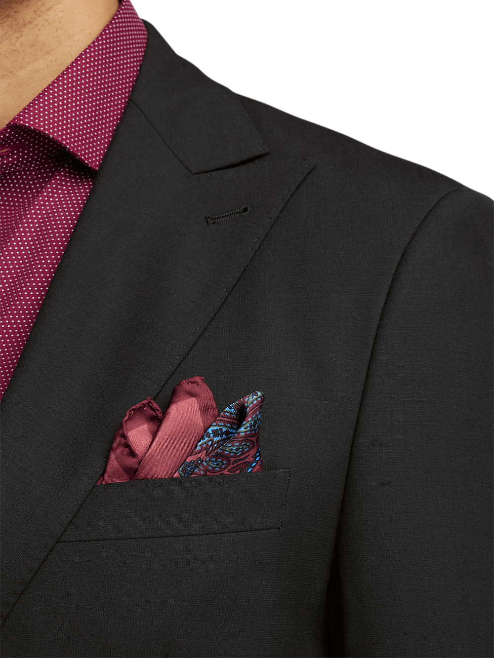 Alternate Image of Wool Stretch Bengaline Peak Lapel Suit Jacket-5